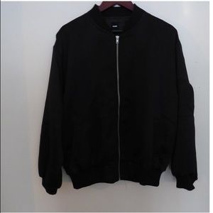 Black bomber jacket